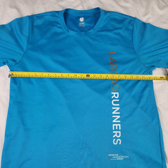 K Swiss Honda LA Marathon LA Road Runners Mens XL Blue Dri-Fit Shirt Athletic - Picture 6 of 9